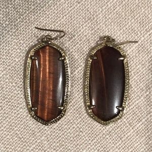 Kendra Scott Elle Earrings Tiger's Eye